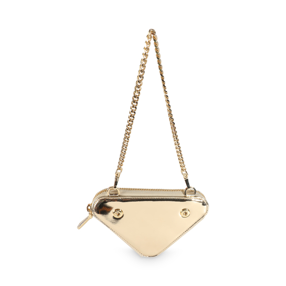 Prada Gold Satin Crystal Embellished Mini Triangular Pouch - Picture 2 of 7